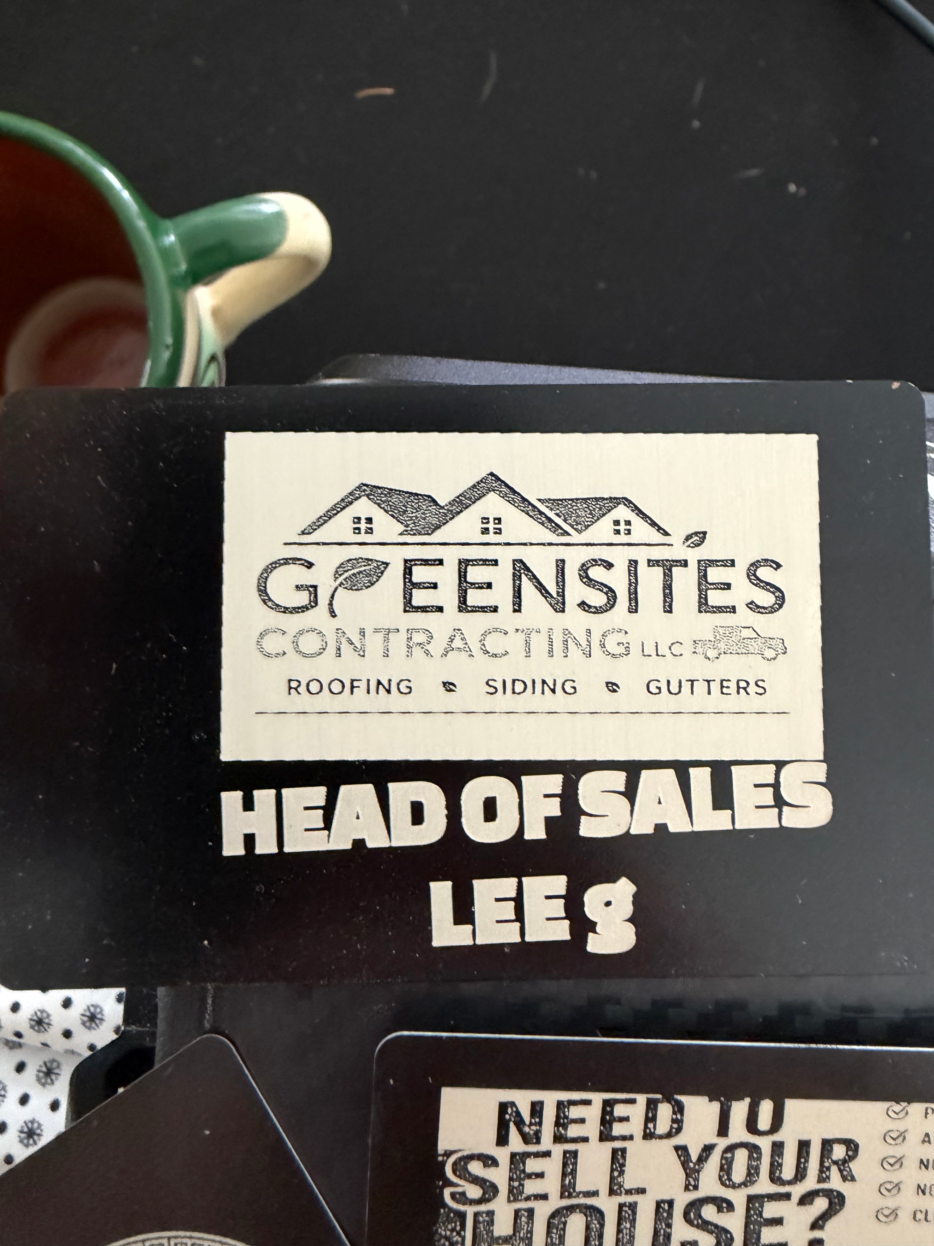 Tarjetas de Presentación de Metal Grabadas — Aluminio Anodizado y Acero